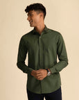 Forest Green Sateen Shirt