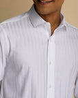 James Stripe White Shirt