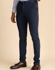 Slate Blue Zipper Pants - 4 way Jet-Setter