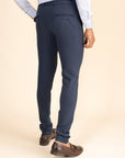 Slate Blue Zipper Pants - 4 way Jet-Setter