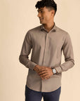 Brown Melange Shirt