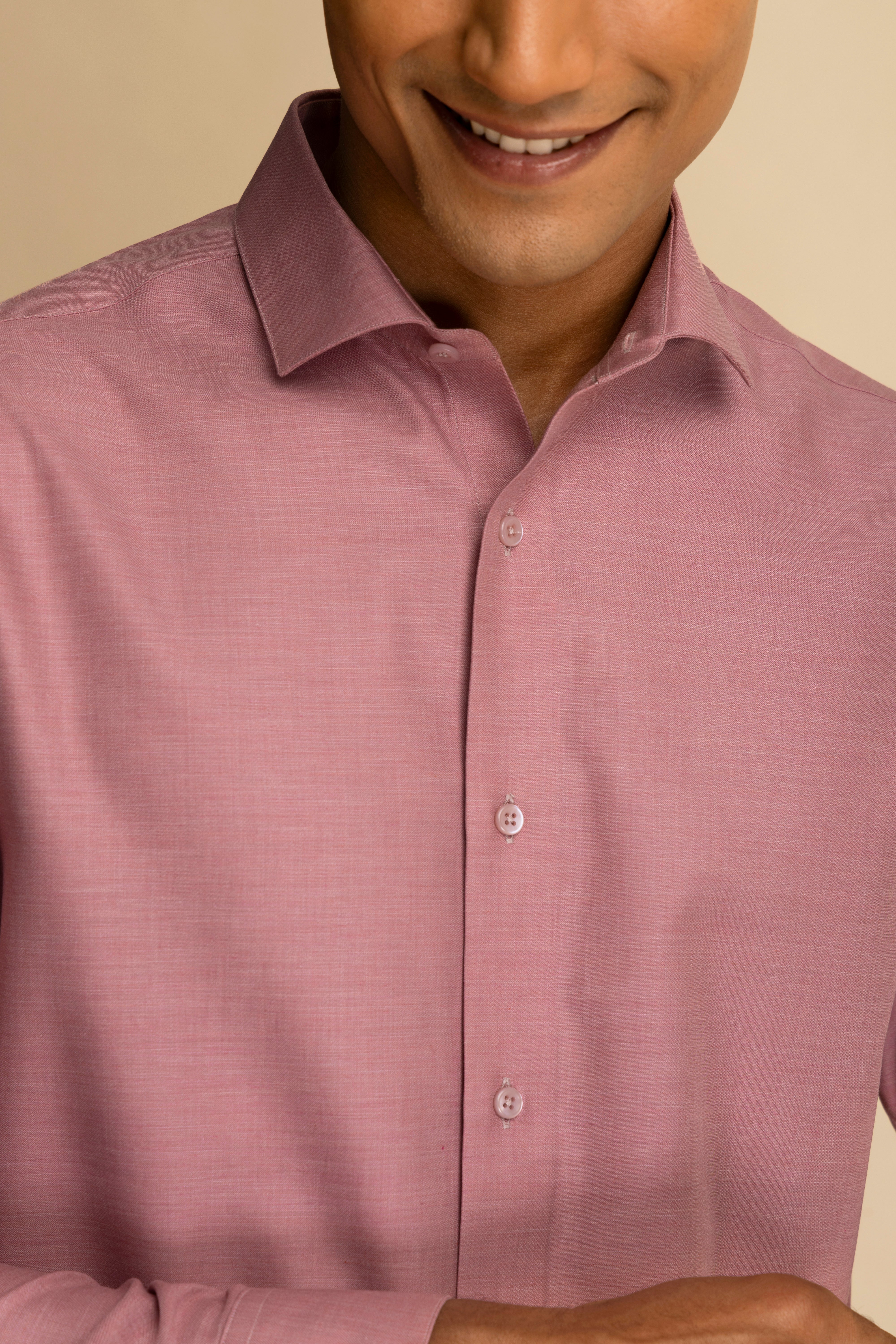 Pink Melange Shirt