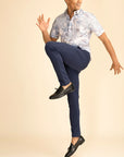 Navy 4 Way Stretch Port Pants