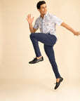 Navy 4 Way Stretch Port Pants
