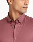 Light Maroon Poplin Solid Shirt