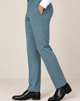 Green woven 4 way stretch trouser