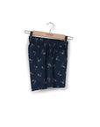 Navy Leaf Bed Boxer