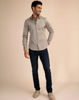 Moss Stretch Satin Shirt
