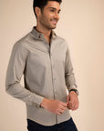Moss Stretch Satin Shirt