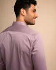 Lilac Stretch Satin Shirt EOSS
