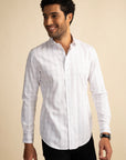 White & Black Check Shirt