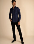 Tartan Navy Shirt EOSS