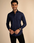 Tartan Navy Shirt EOSS
