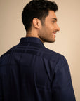 Tartan Navy Shirt EOSS