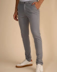 Light Grey Zipper Pants - 4 way Jet-Setter
