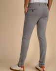 Light Grey Zipper Pants - 4 way Jet-Setter