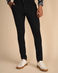 Black Zipper Pants - 4 way Jet-Setter