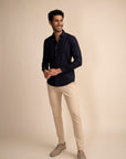 Deep Navy Micro Dot Shirt EOSS