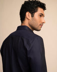Deep Navy Micro Dot Shirt EOSS
