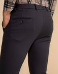 Dark Grey Zipper Pants - 4 way Jet-Setter