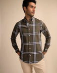 Soho Olive Button-Down Shirt EOSS