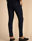 Navy 4 Way Stretch Panda Pants