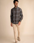 Soho Grey Peach Button-Down Shirt EOSS