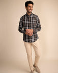 Soho Grey Peach Button-Down Shirt EOSS