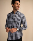 Soho Classic Grey Button-Down Shirt EOSS