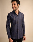 Aston Navy Check Shirt EOSS