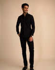 Black Micro Dot Shirt EOSS