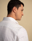 White Graph Check Shirt