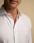 White Graph Check Shirt