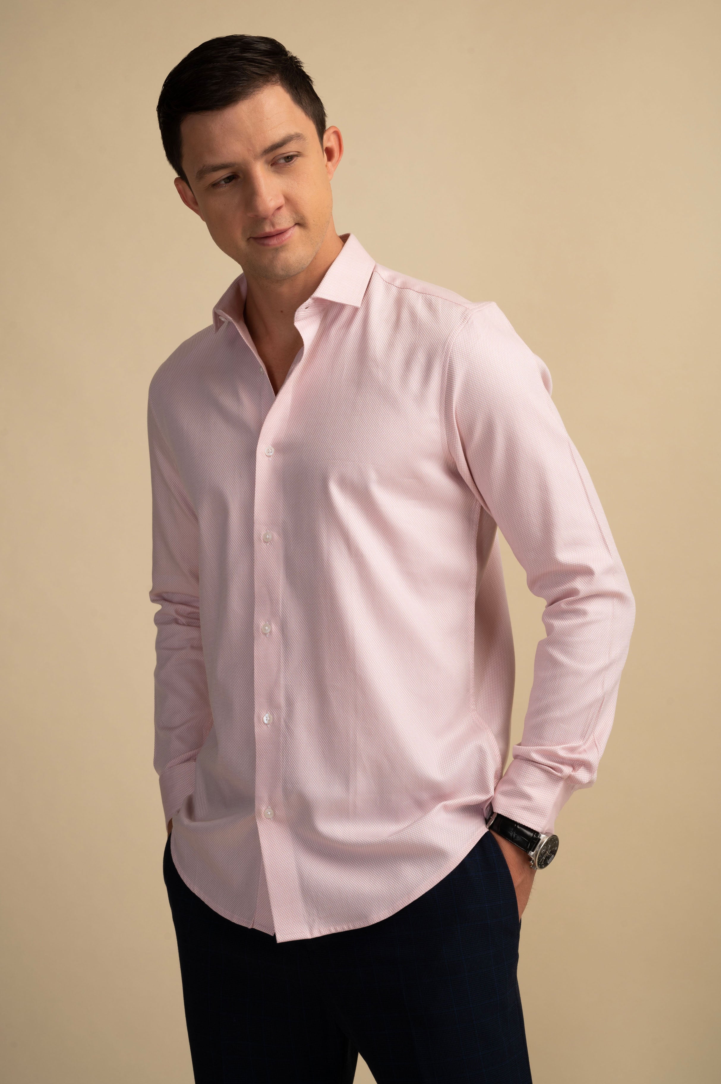 Sterling Pink Micro Dot Shirt
