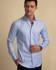 Shard Blue Solid Shirt