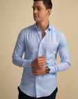 Shard Blue Solid Shirt