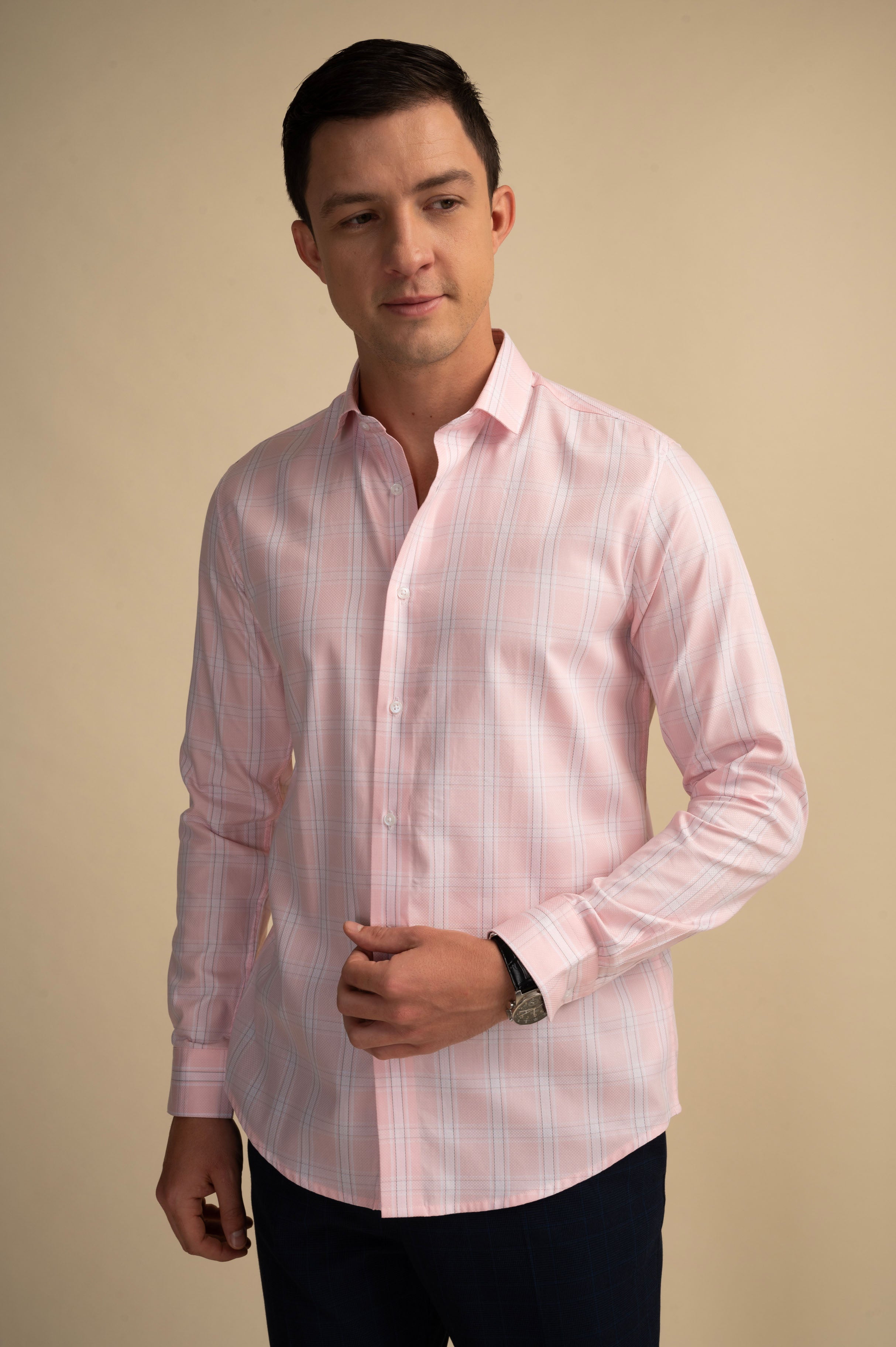 Quartz Pink Check Shirt