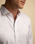 Pale Pink Pattern Shirt
