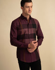 Multi Check Wine Shirt EOSS