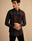 Multi Check Charcoal Shirt EOSS