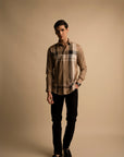 Multi Check Brown Shirt EOSS