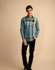 Multi Check Blue Shirt EOSS