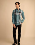 Multi Check Blue Shirt EOSS