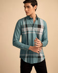 Multi Check Blue Shirt EOSS