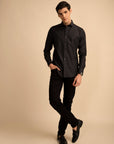 Charcoal Micro Dot Shirt EOSS