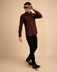 Rust Cube Pattern Shirt EOSS