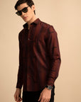 Rust Cube Pattern Shirt EOSS