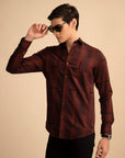 Rust Cube Pattern Shirt EOSS