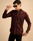 Rust Cube Pattern Shirt EOSS