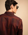 Rust Cube Pattern Shirt EOSS